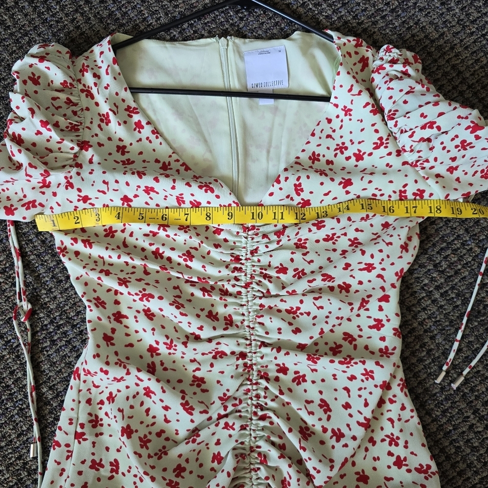 C/MEO Collective Red and Cream Puff Sleeve Sundress - Picture 16 of 16